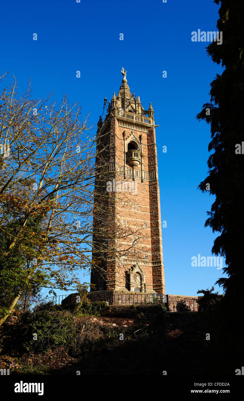 Cabot Tower on Brandon Hill, Bristol, England, UK Stock Photo