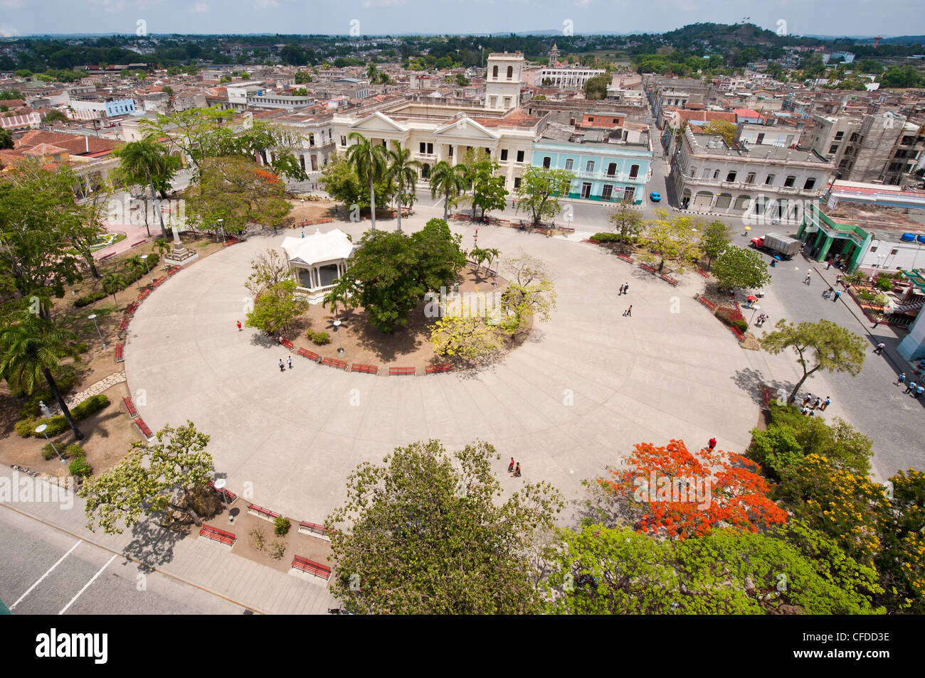 Parque Vidal, Santa Clara, Cuba, West Indies, Caribbean, Central America Stock Photo