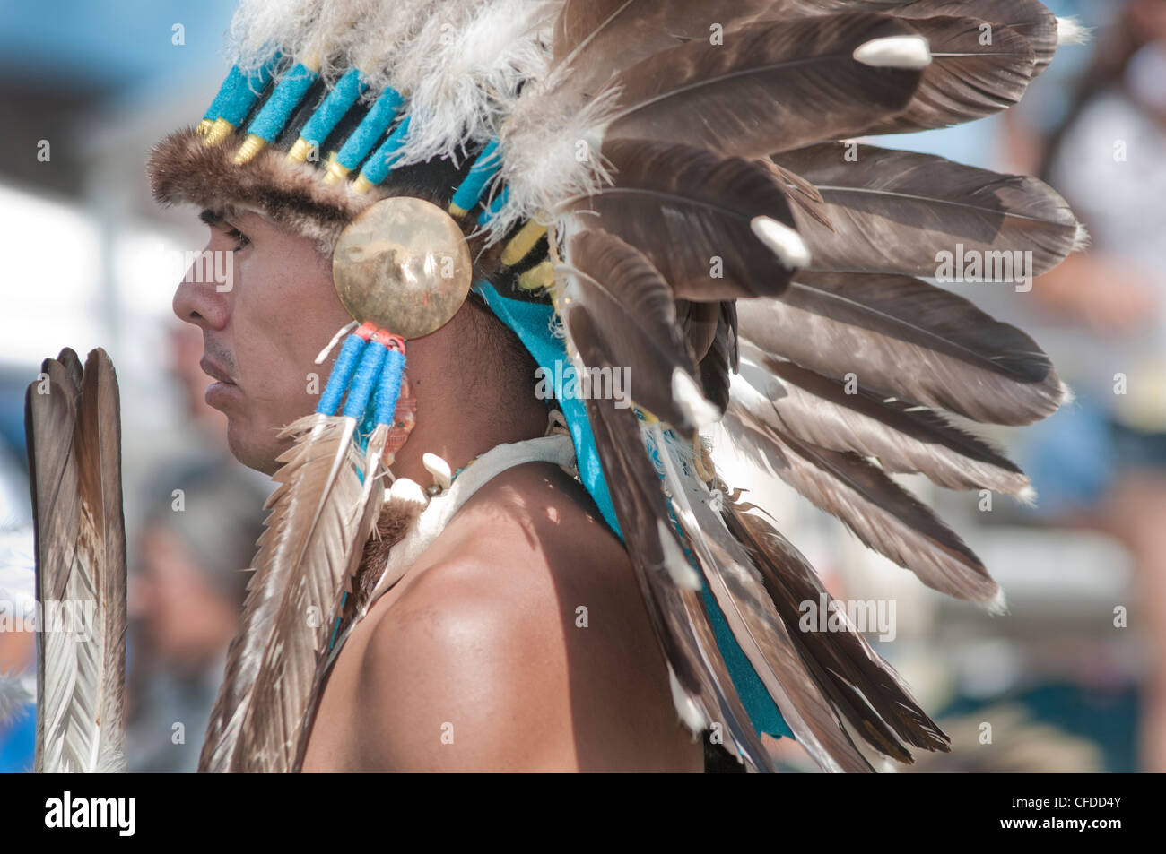 A Native American man from Pendelton Yakama Nation Stock Photo