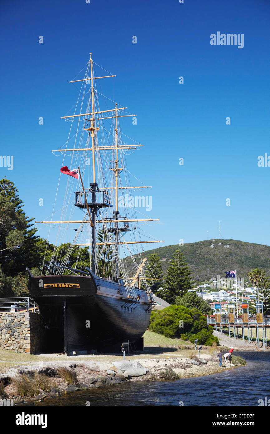 Full-scale replica of brig Amity, Albany, Western Australia, Australia, Pacific Stock Photo