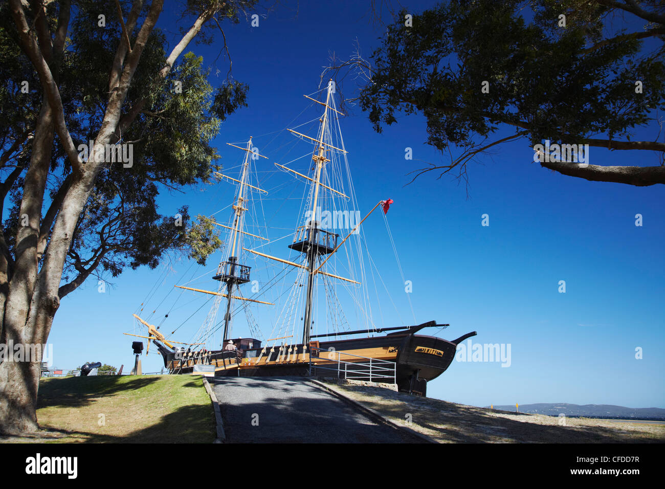 Full-scale replica of brig Amity, Albany, Western Australia, Australia, Pacific Stock Photo