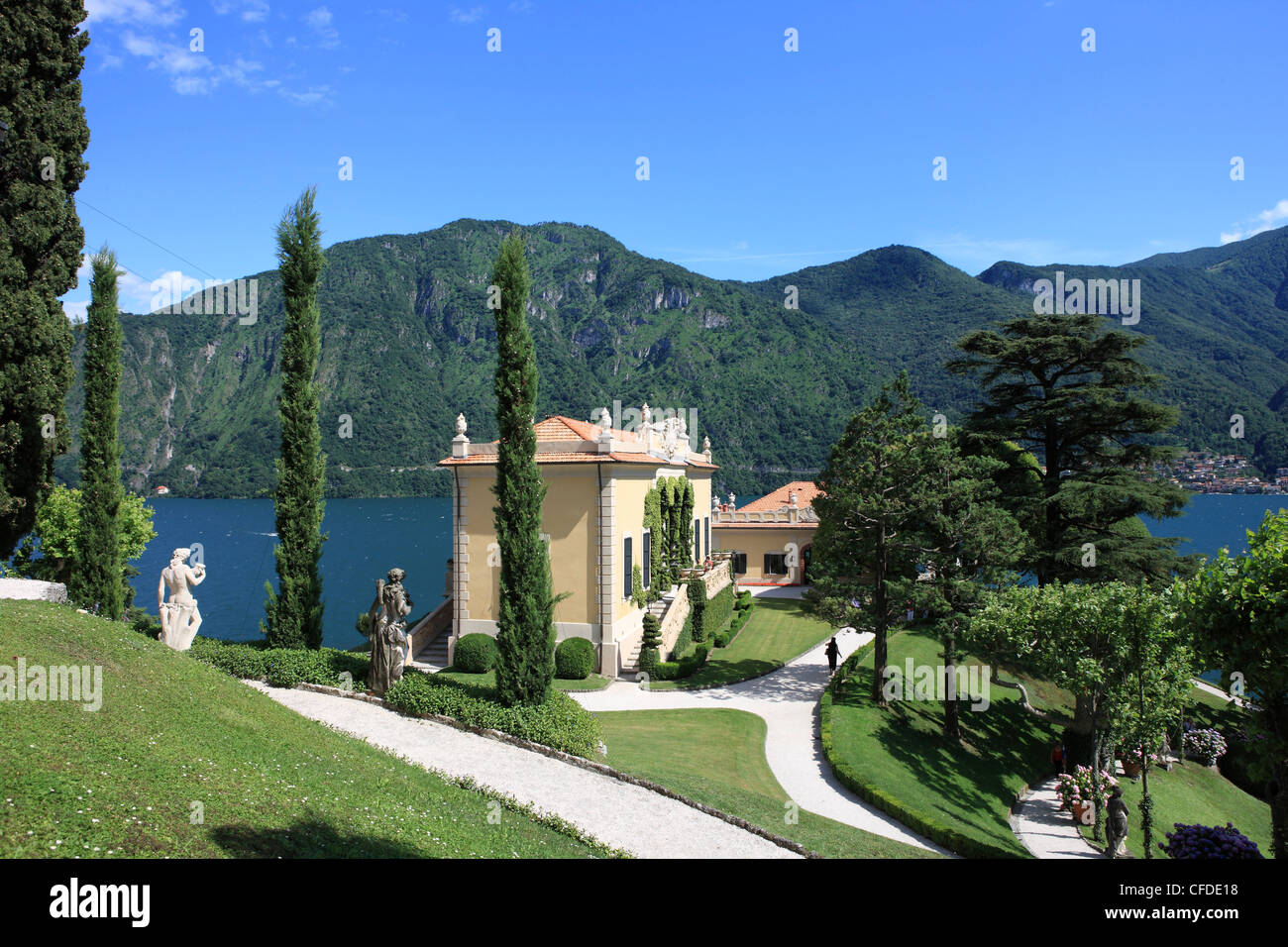 Villa Balbianello, Lenno, Lake Como, Lombardy, Italy, Europe Stock Photo