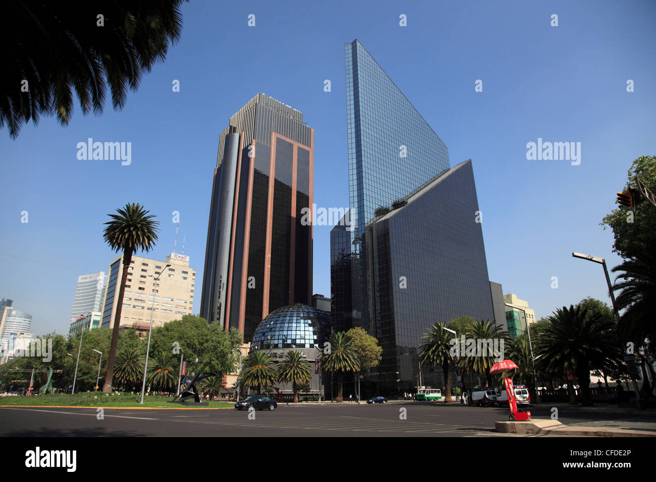 Mexican Stock Exchange Building, Centro Bursatil, Paseo de la Reforma, Reforma, Mexico City, Mexico, Stock Photo