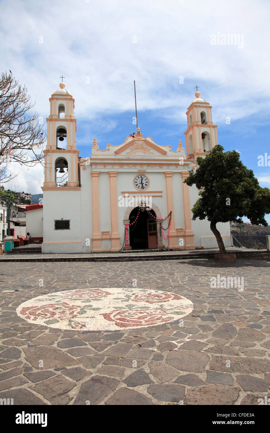 Guadalupe Chapel, Church of Ojeda, a major pilgrimage site, Taxco, Guerrero State, Mexico, Stock Photo