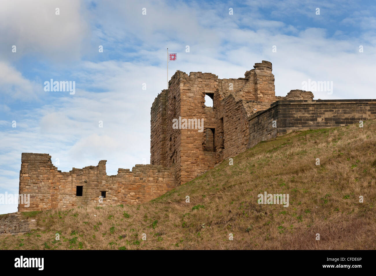 Tynemouth Priory and Castle Stock Photo