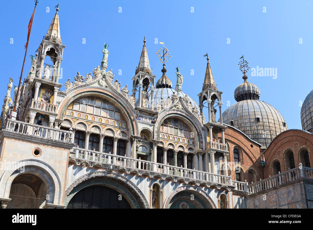 St. Mark's Basilica, Venice, UNESCO World Heritage Site, Veneto, Italy, Europe Stock Photo