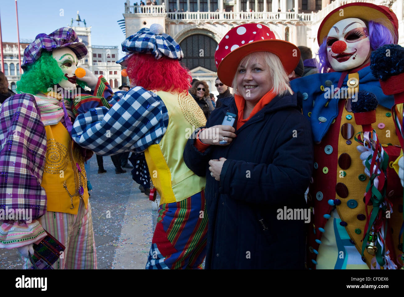 Clown venice carnival italy hi-res stock photography and images - Alamy
