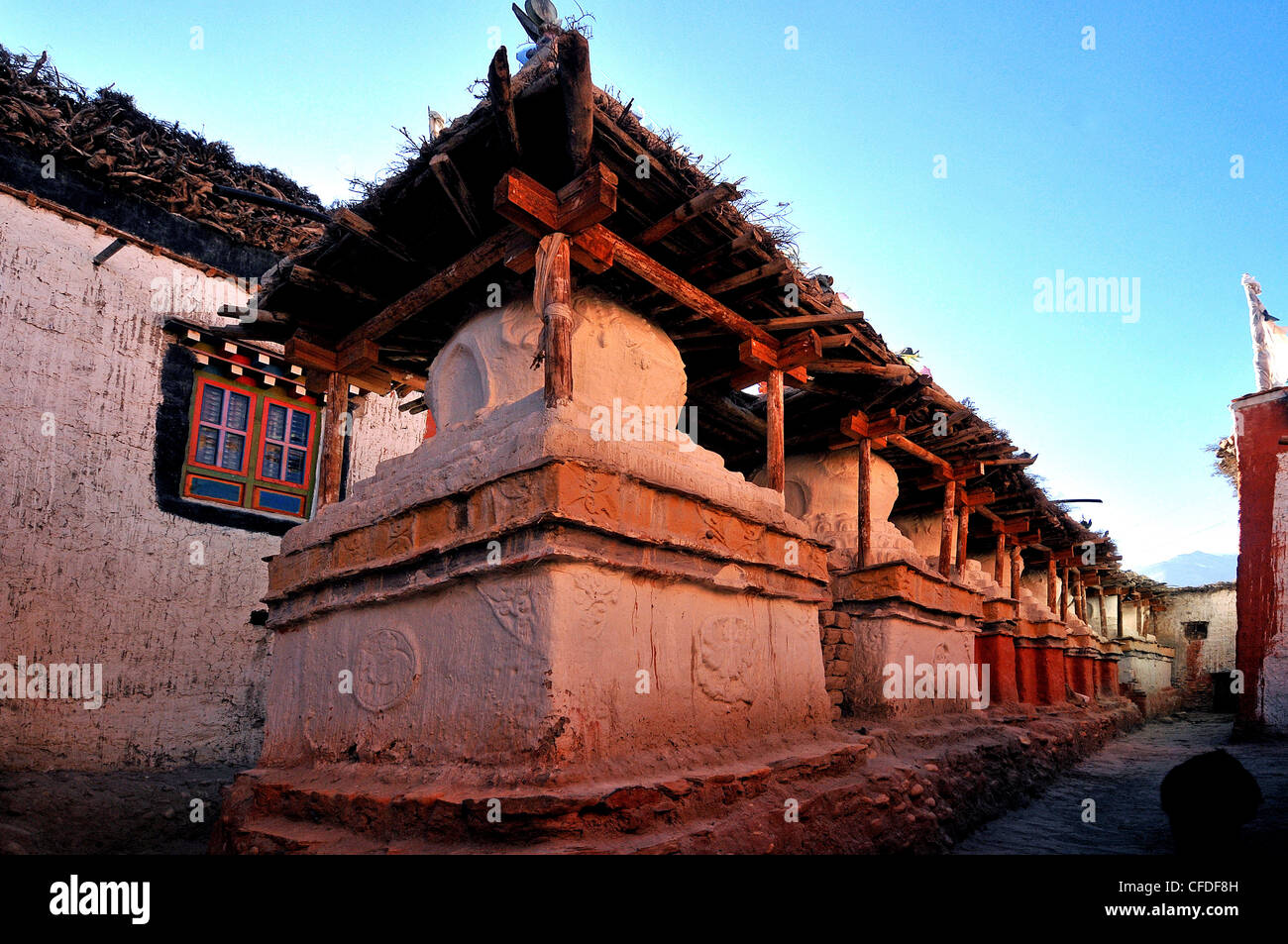 Lo-Manthang monastery, Mustang, Nepal, Asia Stock Photo