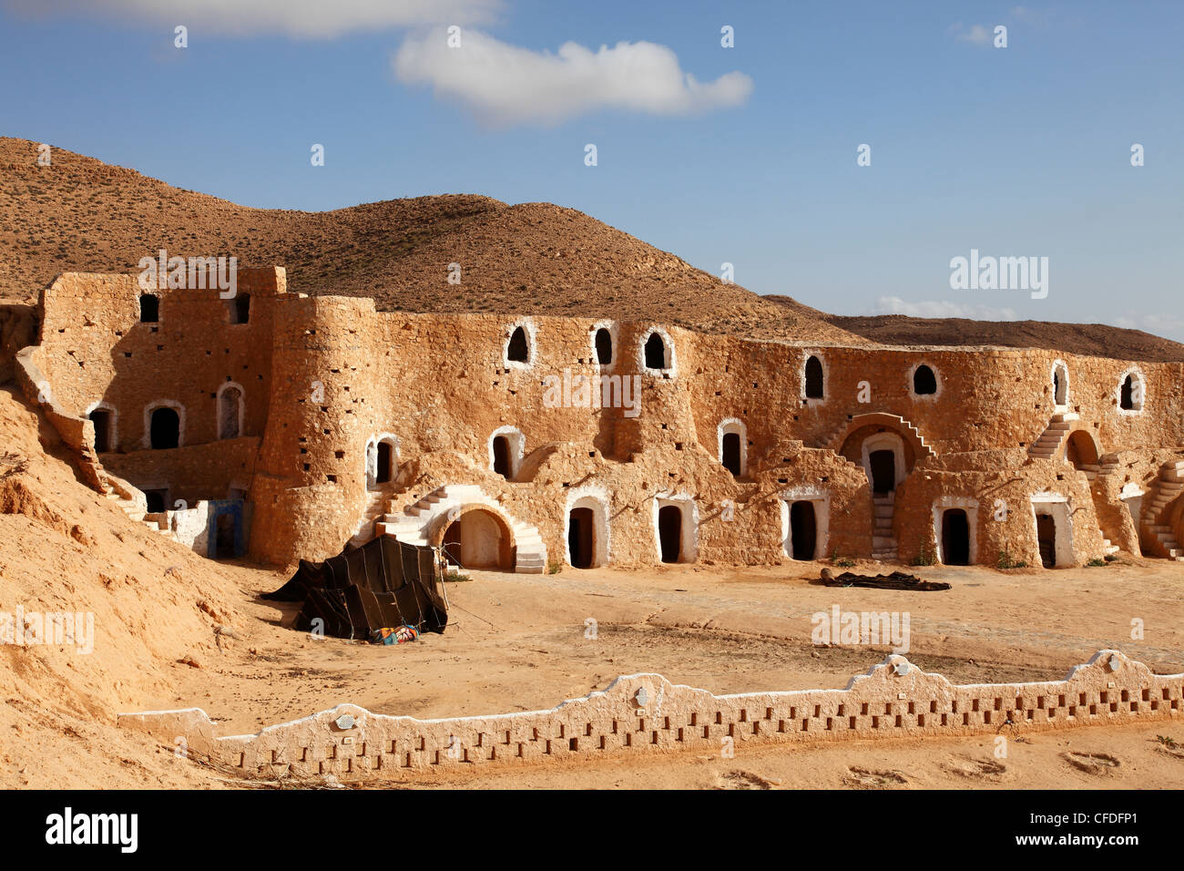 Diaramor Museum in troglodyte dwelling style building, Matmata, Tunisia, North Africa, Africa Stock Photo