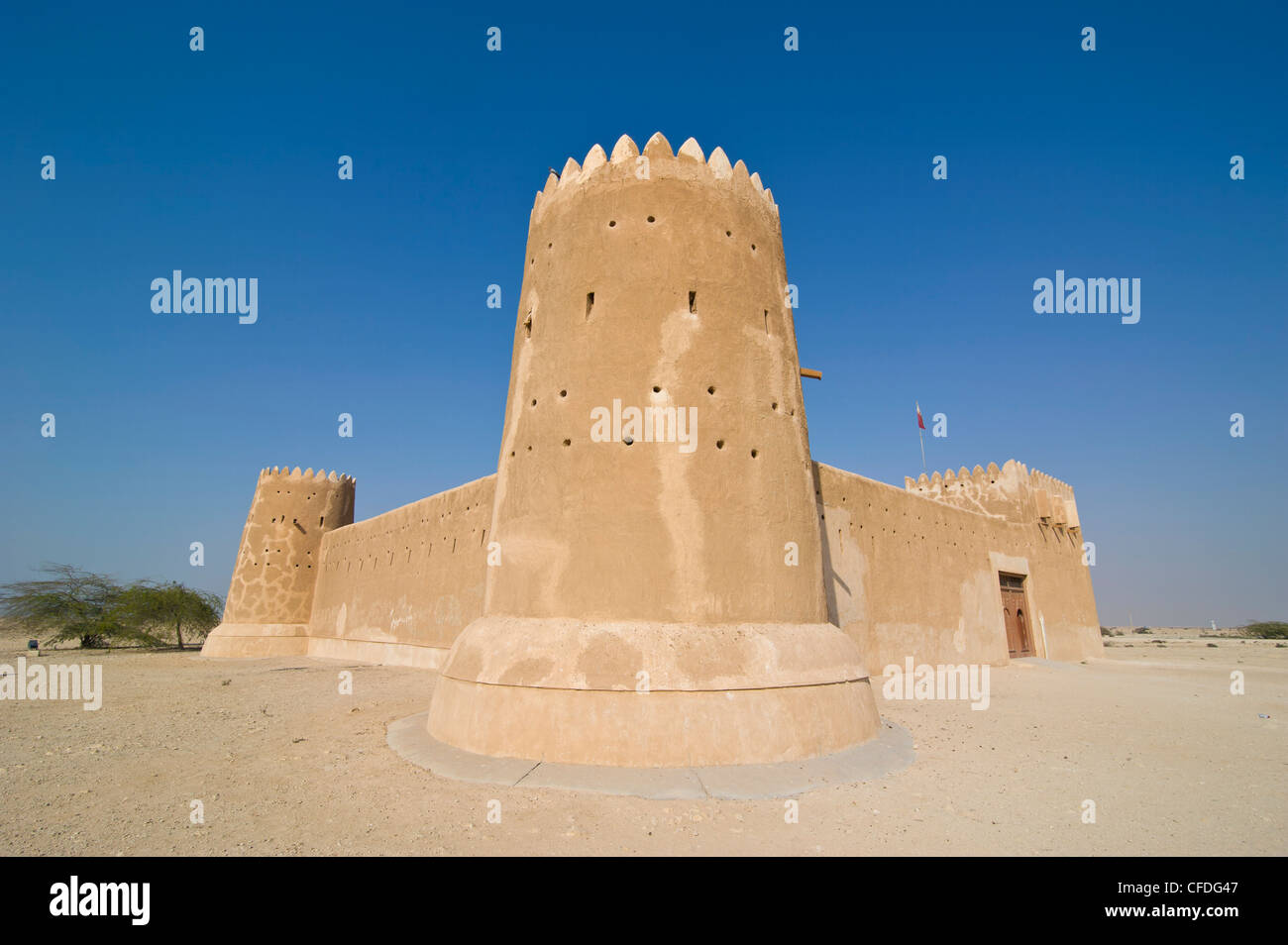 Al Zubara castle, Qatar, Middle East Stock Photo