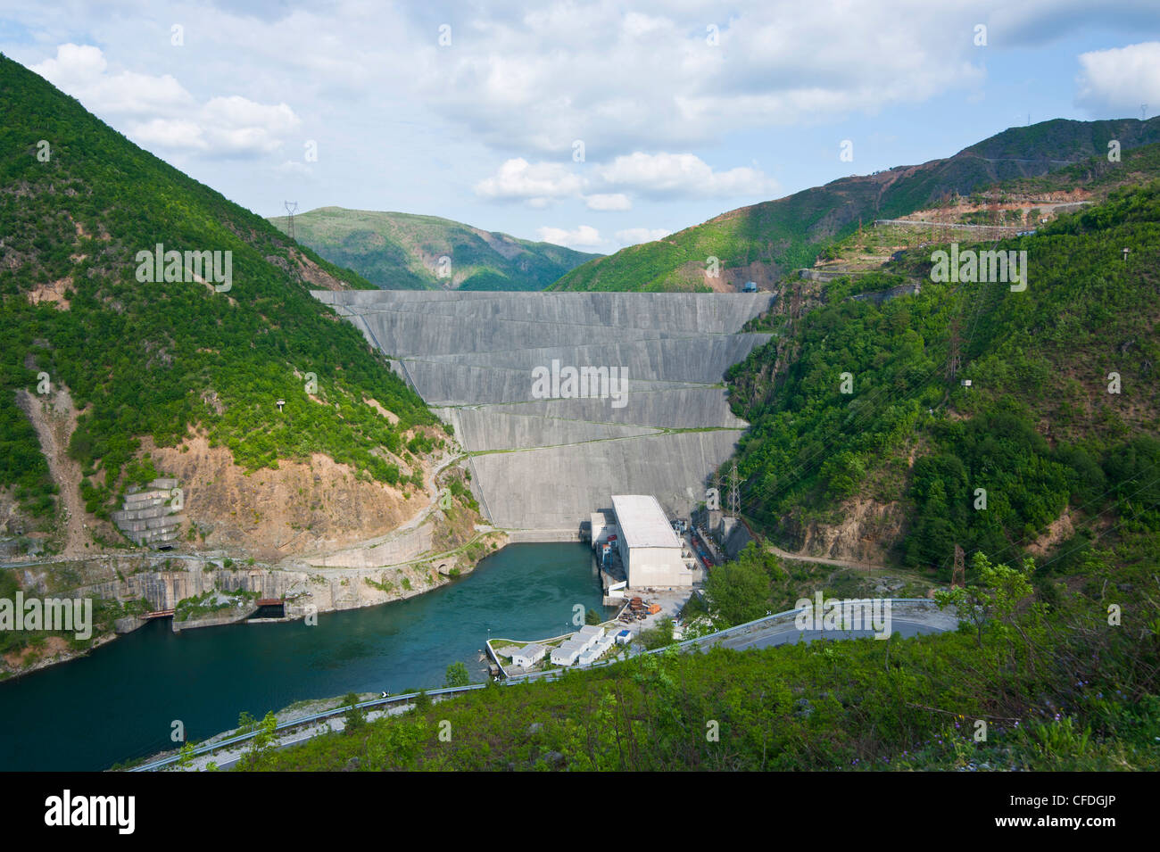 Fierze dam, Albania, Europe Stock Photo Alamy