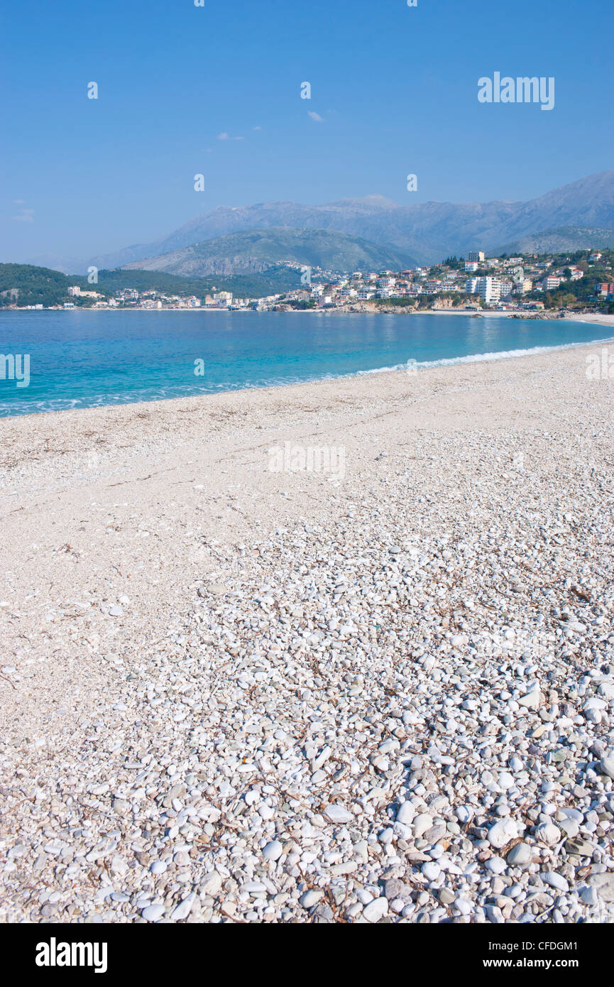 Beach of Himara, Albania, Europe Stock Photo - Alamy