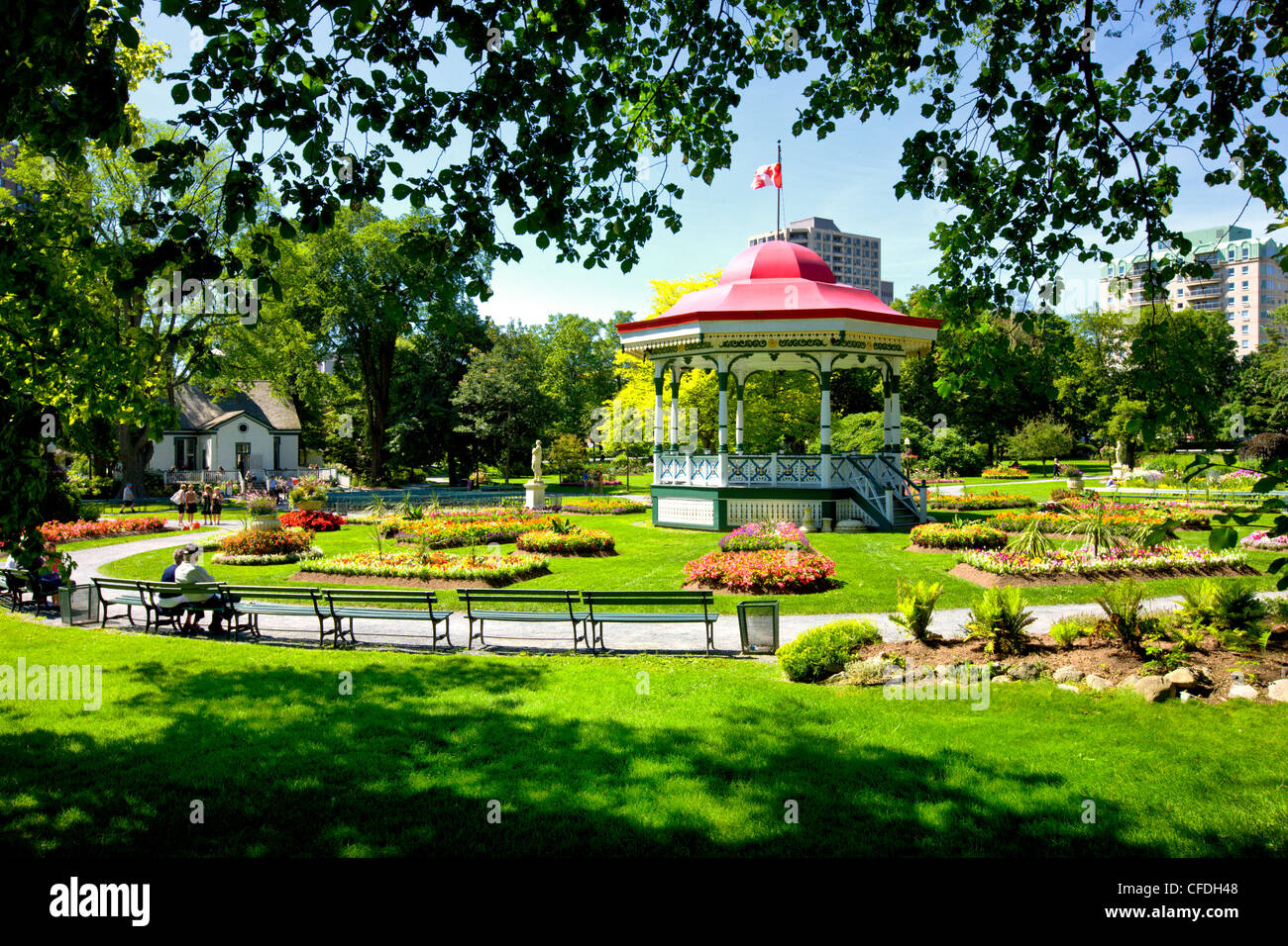 Halifax Public Gardens, Halifax, Nova Scotia, Canada Stock Photo