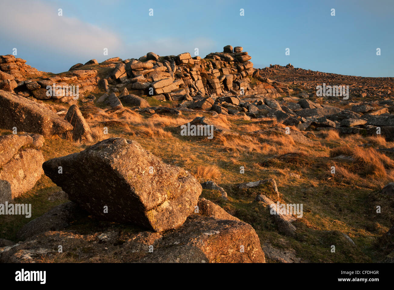 Belstone Tor on Dartmoor Stock Photo