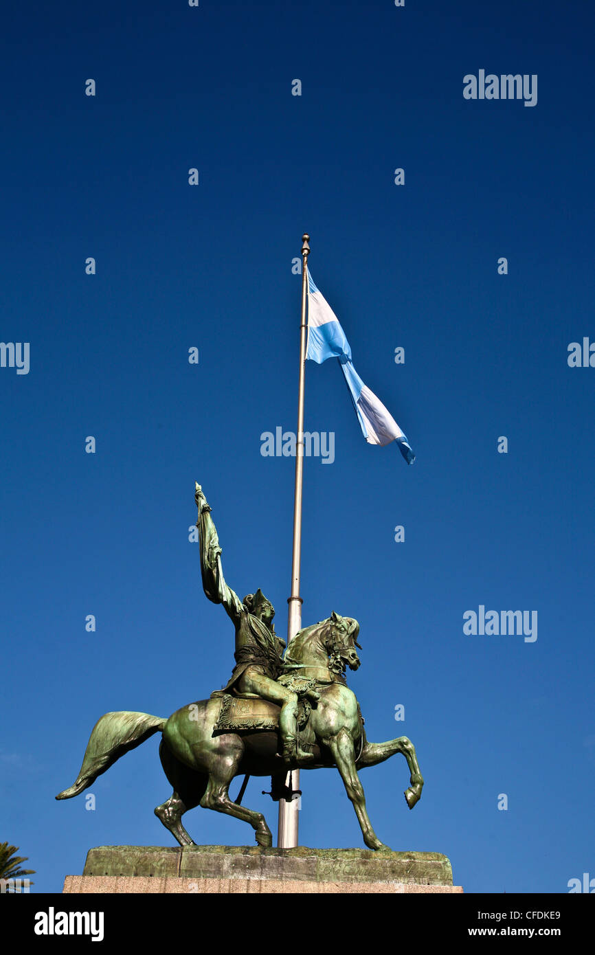 Scenes from Buenos aires argentina. General San Martin statue, San Martin Park, Buenos Aires. Stock Photo