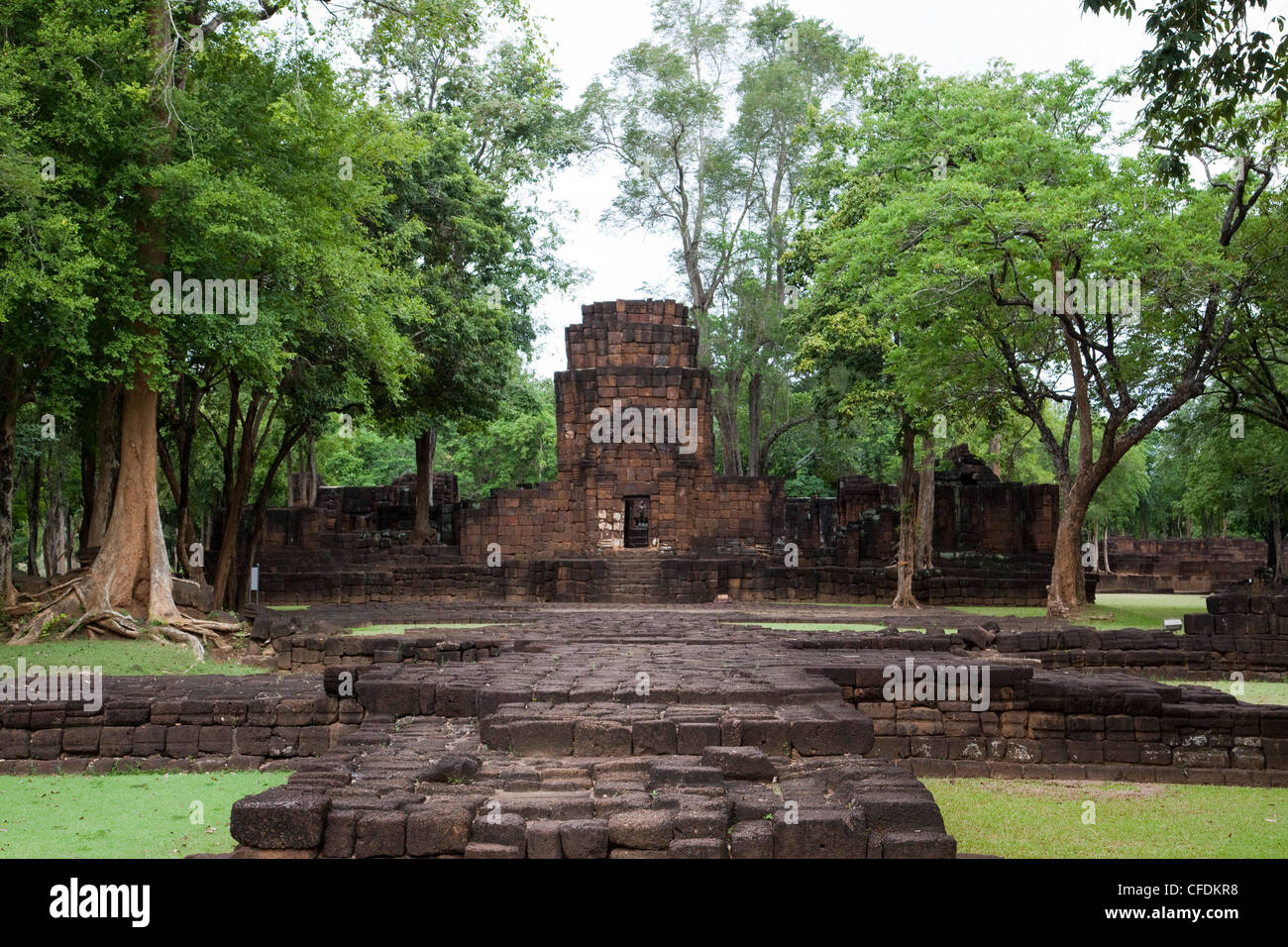 13th century Khmer temple ruins at Muang Singh Historical Park, near Kanchanaburi, Thailand Stock Photo