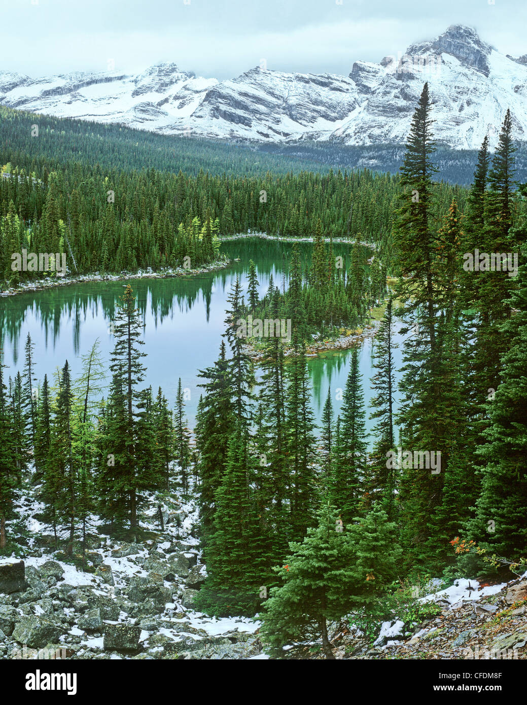 Mary Lake, Yoho National Park, Kootenay Rockies, British Columbia, Canada Stock Photo