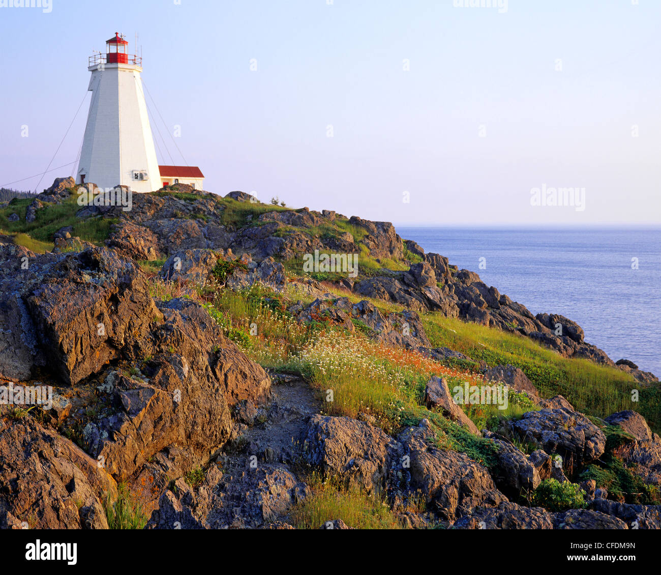Swallowtail Lighthouse, Grand Manan Island, New Brunswick, Canada Stock Photo