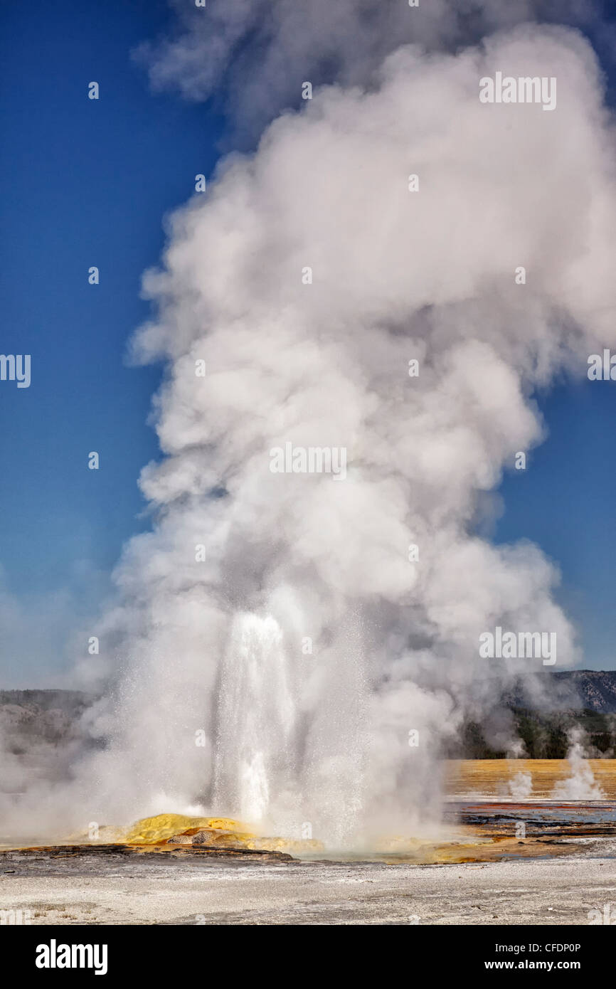 Clepsydra geyser in Yellowstone National Park Stock Photo