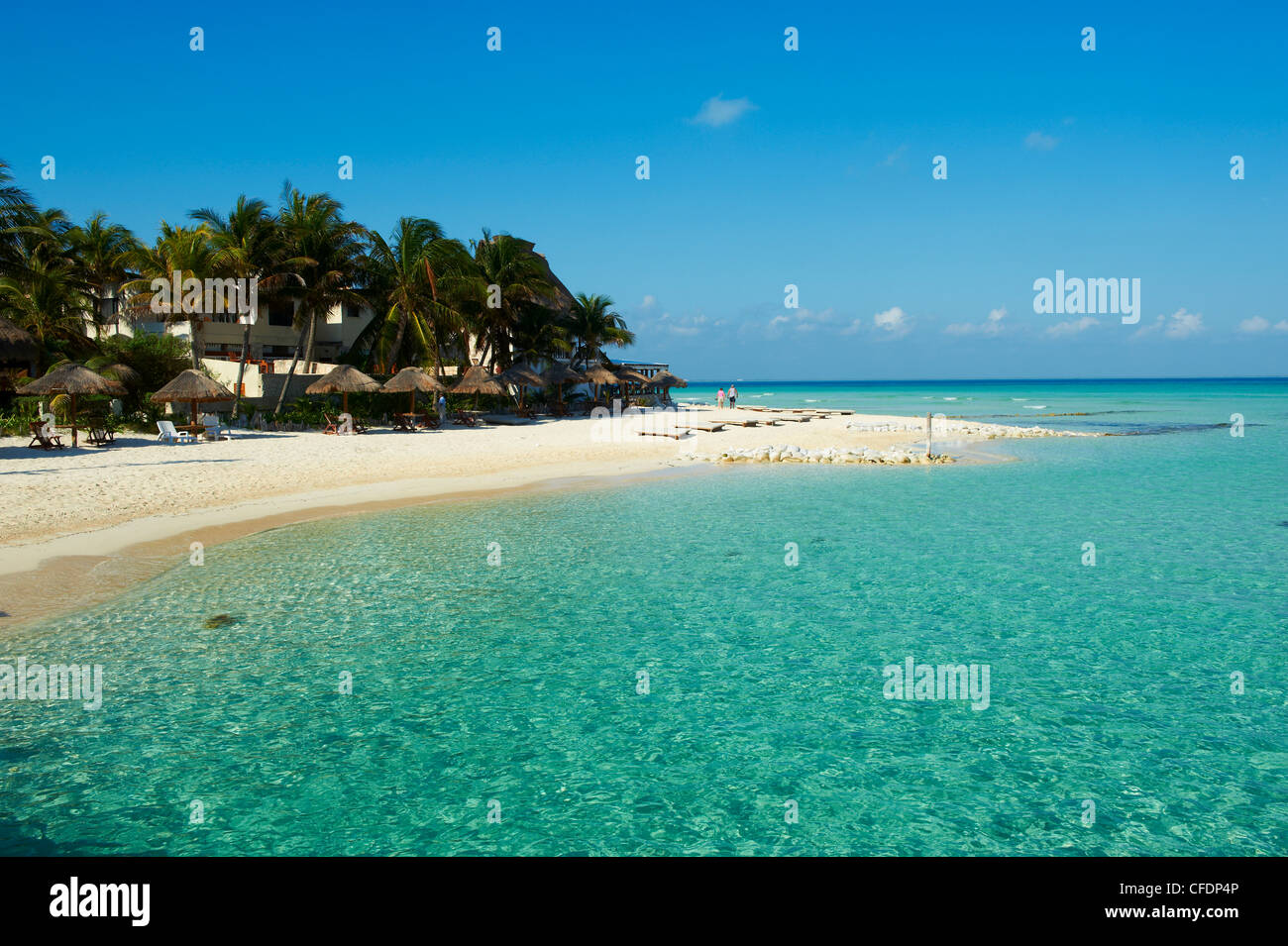 Playa Norte beach, Isla Mujeres Island, Riviera Maya, Quintana Roo, Mexico, Stock Photo