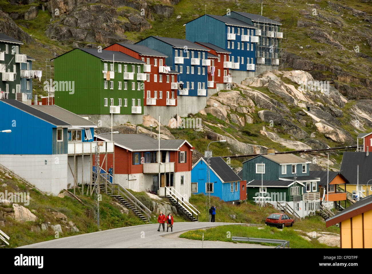 Qaqortaq, southwestern Greenland, Polar Regions Stock Photo