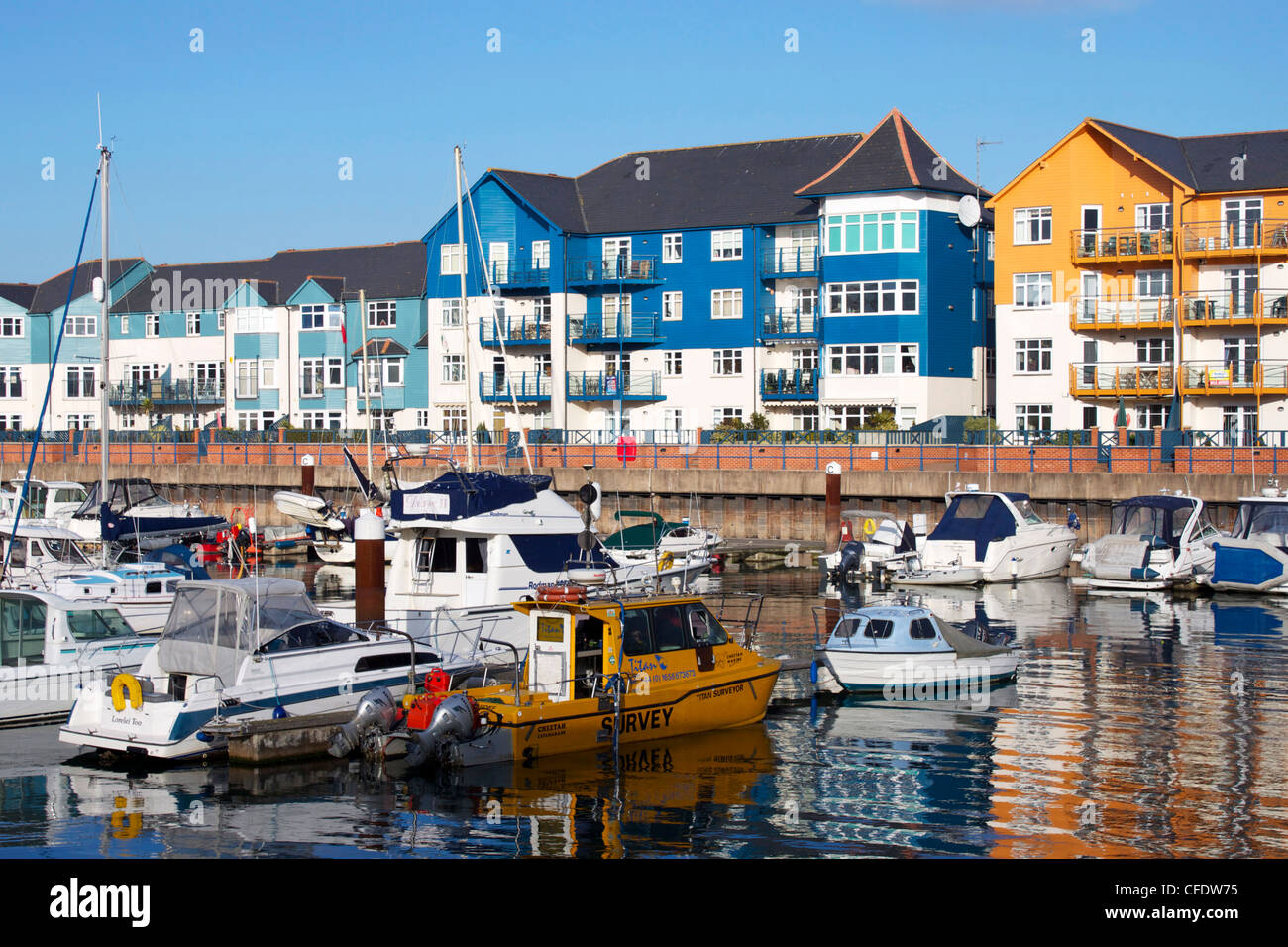 Exmouth Marina, Exmouth, Devon, England, United Kingdom, Europe Stock