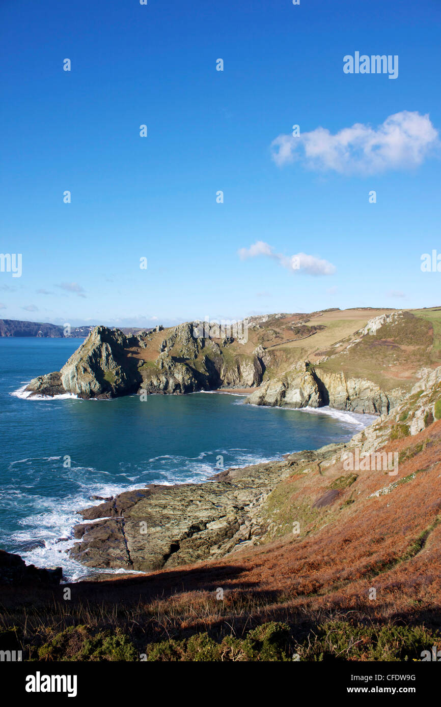 Gammon Head and Elander Cove, Devon, England, United Kingdom, Europe ...
