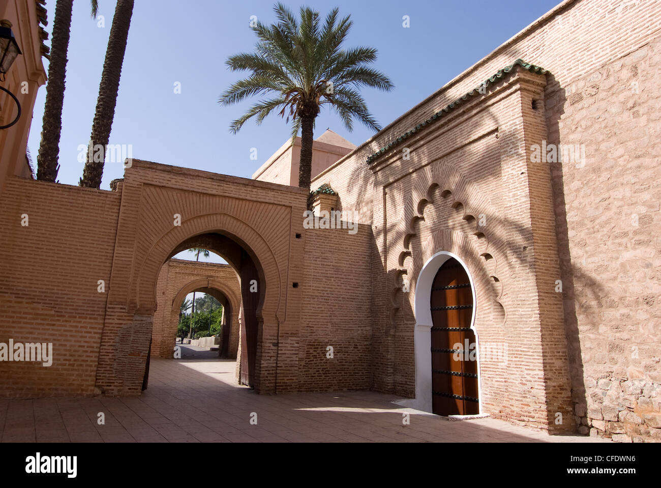 The Koutoubia Mosque (Booksellers' Mosque), the landmark of Marrakech, Morocco, North Africa, Africa Stock Photo