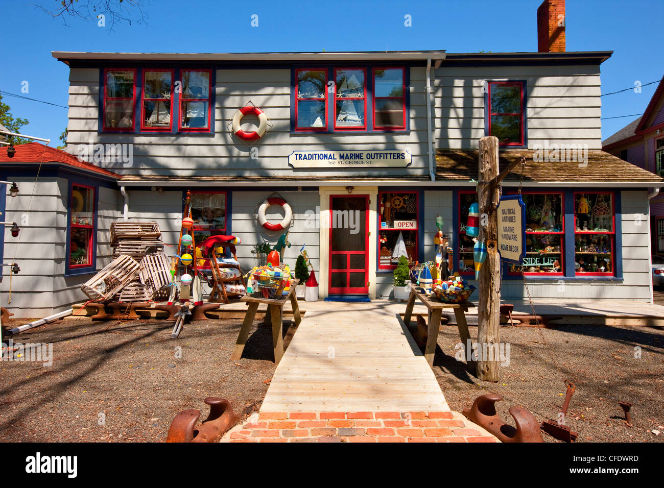 Traditional Marine Outfitters, Annapolis Royal, Nova Scotia, Canada Stock Photo Alamy