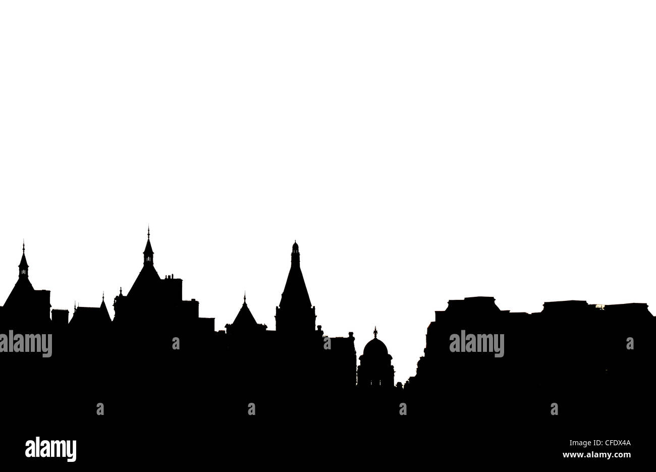 London Skyline Silhouette High Resolution Stock Photography And Images Alamy