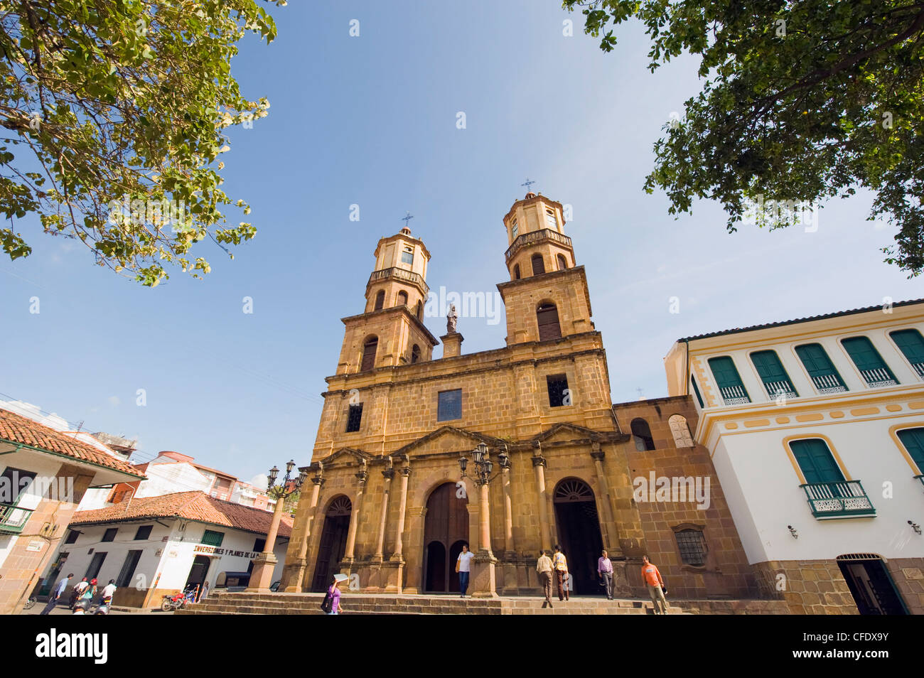 The 18th century cathedral, San Gil, Colombia, South America Stock Photo