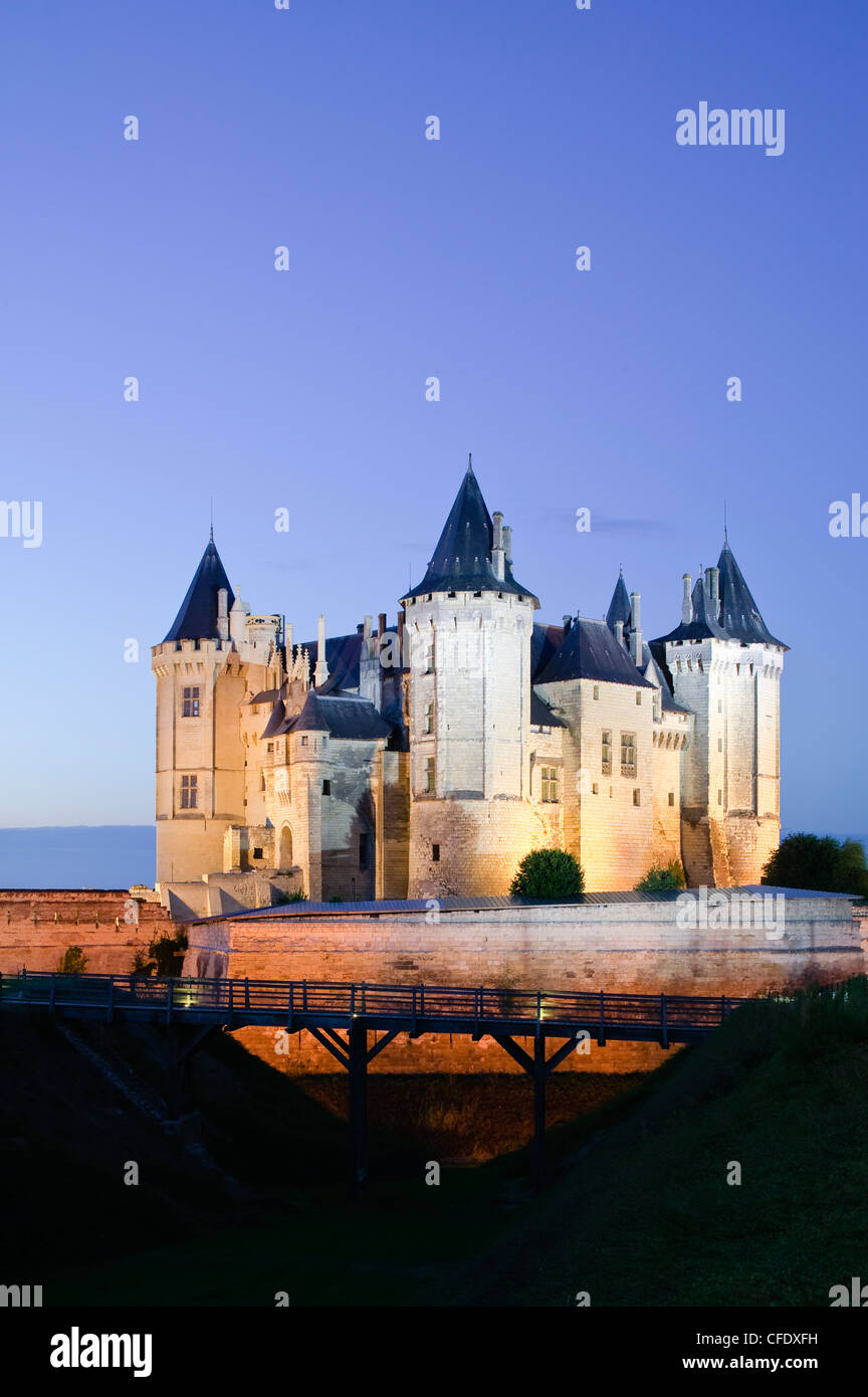 Chateau de Saumur Saumur Maine-et-loire Pays de la Loire Loire Valley France Stock Photo