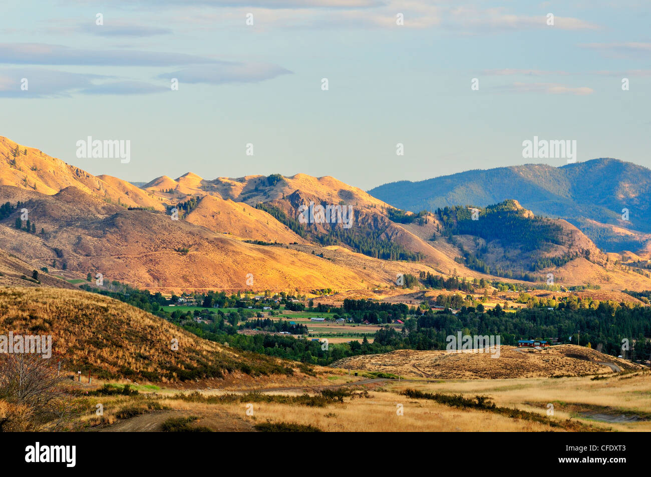 Town of Winthrop in the Methow Valley, Washington State, United States