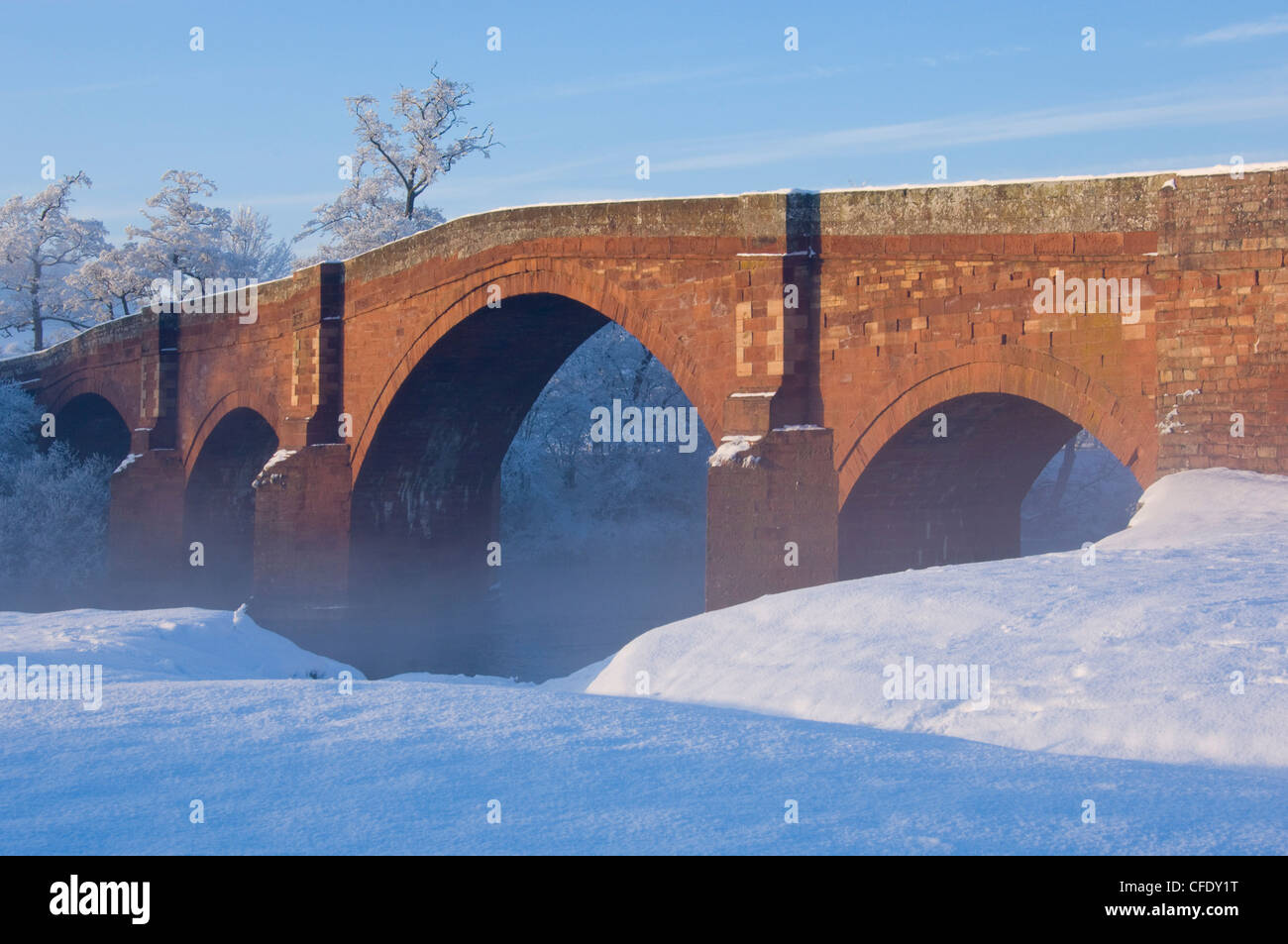 Eden Bridge at Lazonby, Eden Valley, Cumbria, England, United Kingdom