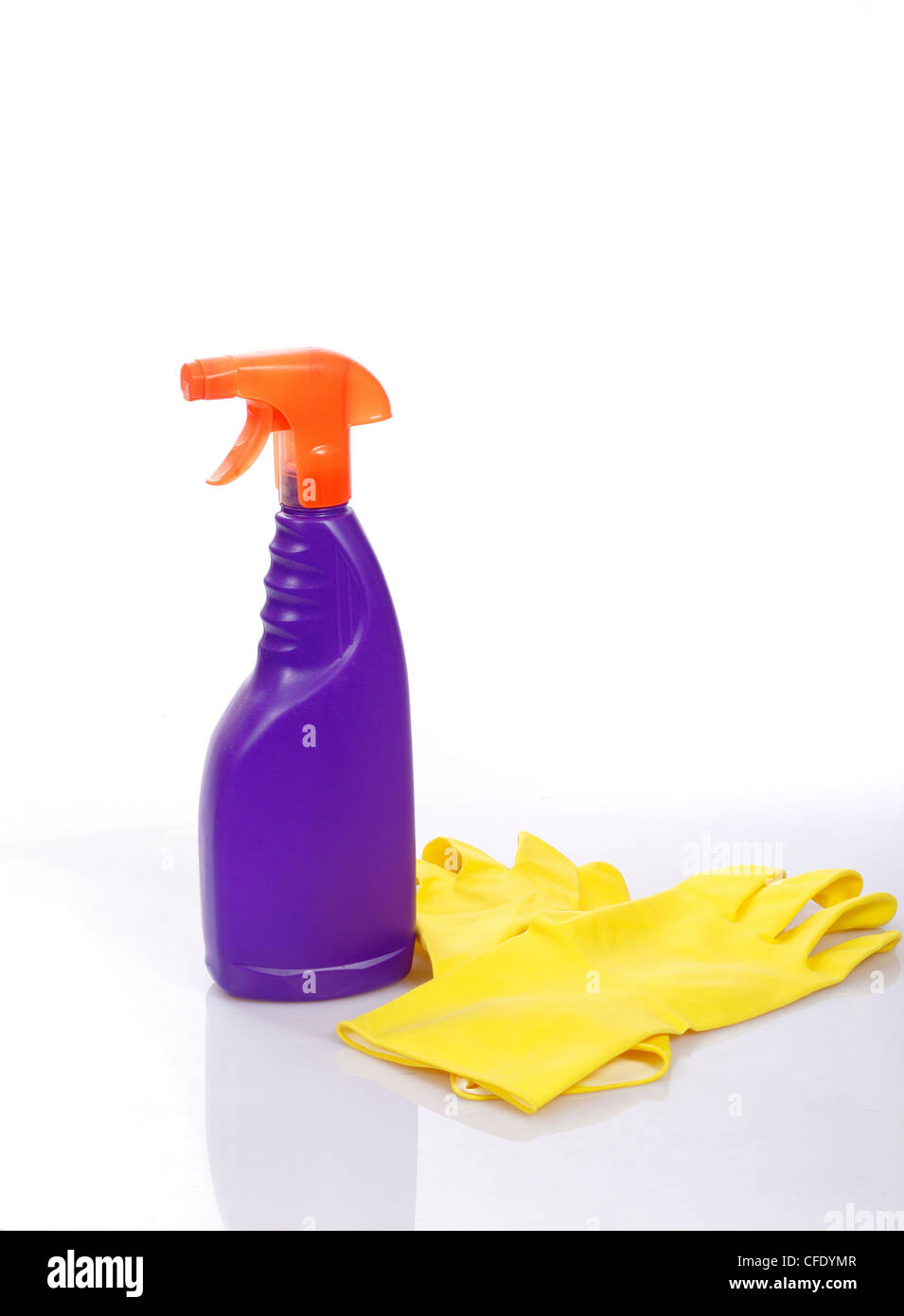 Spray bottle photo on the white background Stock Photo - Alamy