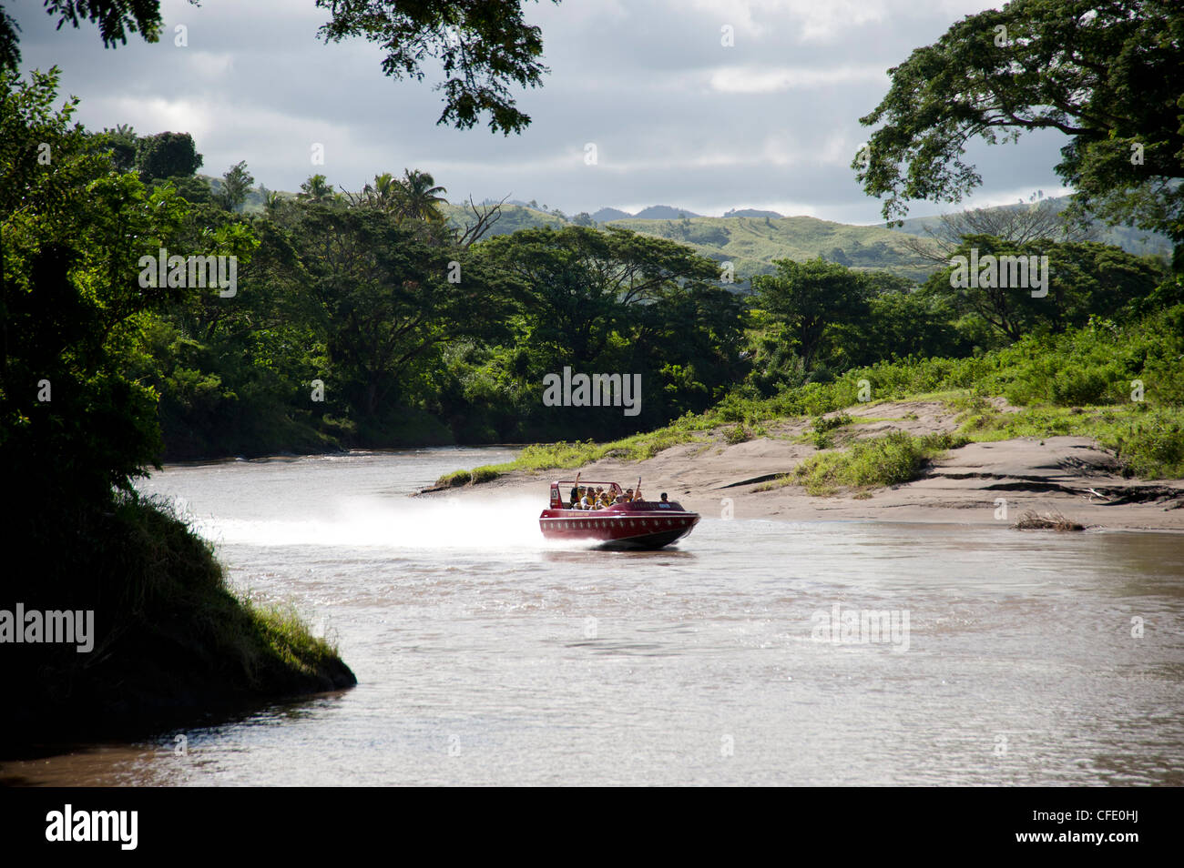 Sigatoka River Safari, Viti Levu, Fiji, Melanesia, Oceania, Pacific Islands, Pacific Stock Photo