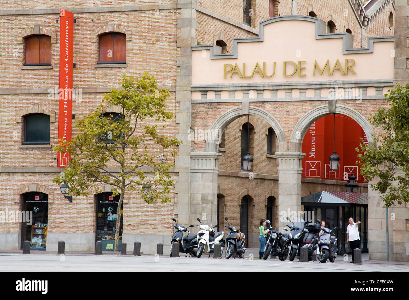 History Museum in Palau De Mar, Port Vell District, Barcelona, Catalonia, Spain, Europe Stock Photo