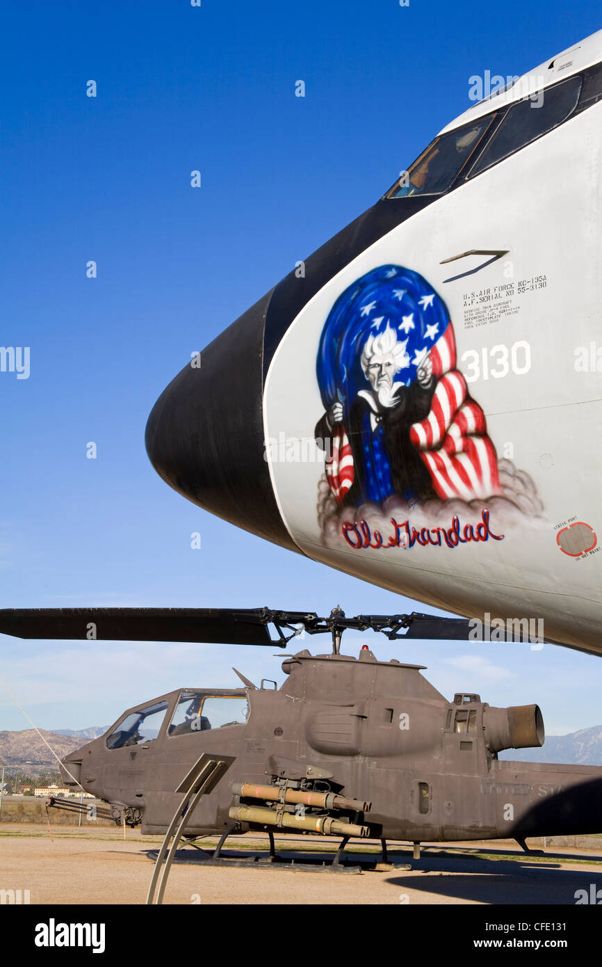 Boeing KC-135 at March Field Air Museum, Riverside County, California, United States of America, Stock Photo