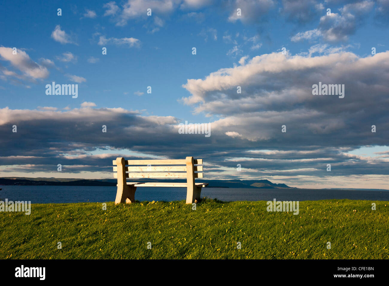 Eel River Crossing, Acadian Coast, New Brunswick, Canada Stock Photo