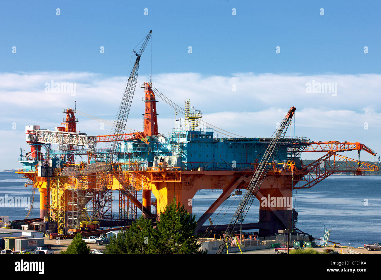 Louisiana oil rig under repair hires stock photography and images Alamy