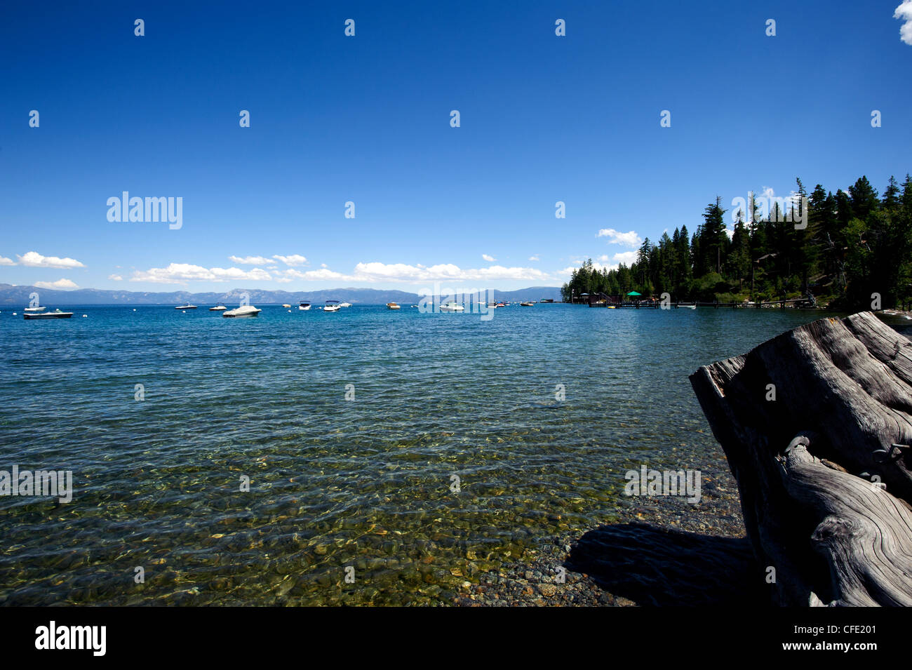 Lake Tahoe in California Stock Photo