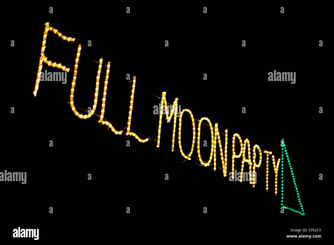 Full Moon Party Stock Photo
