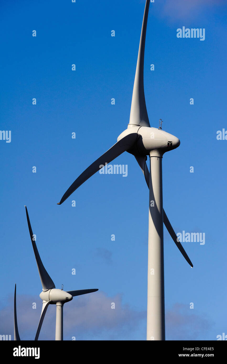Wind Turbine on Fehmarn Island, Schleswig-Holstein, Germany Unesco-World-Heritage Stock Photo