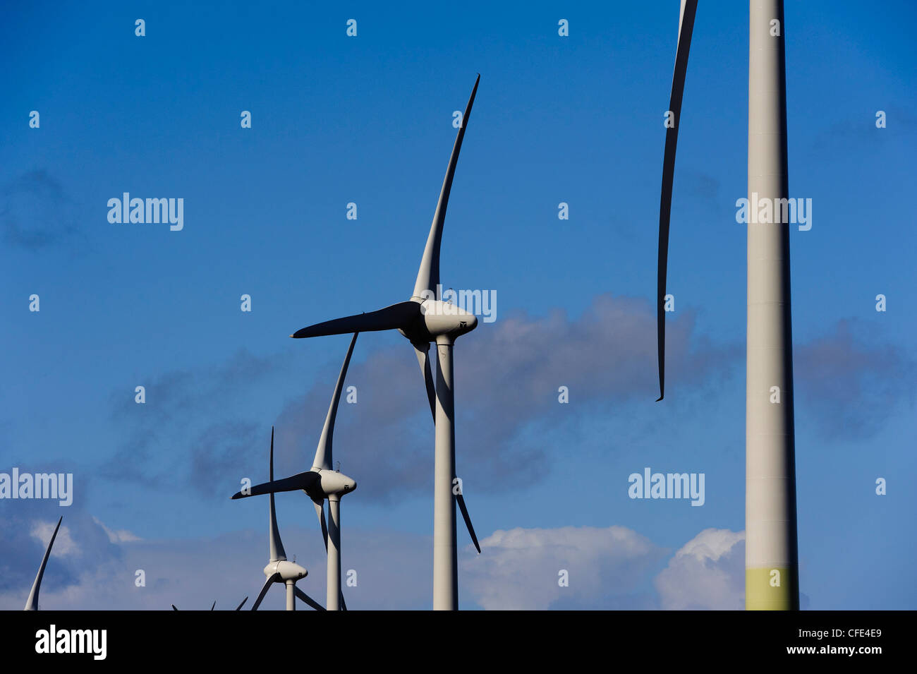 Wind Turbine on Fehmarn Island, Schleswig-Holstein, Germany Unesco-World-Heritage Stock Photo