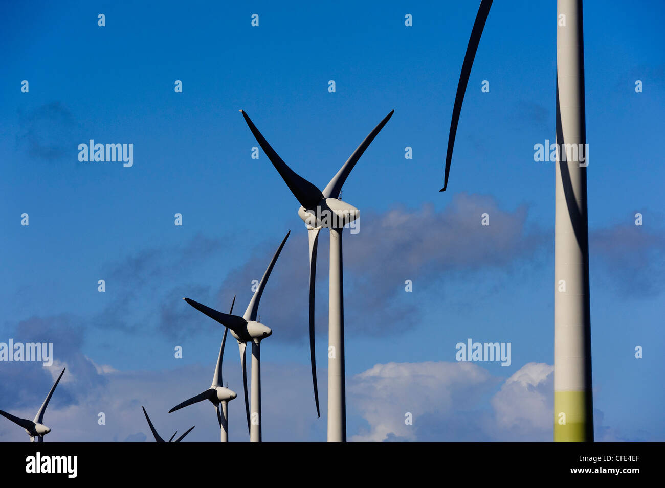 Wind Turbine on Fehmarn Island, Schleswig-Holstein, Germany Unesco-World-Heritage Stock Photo