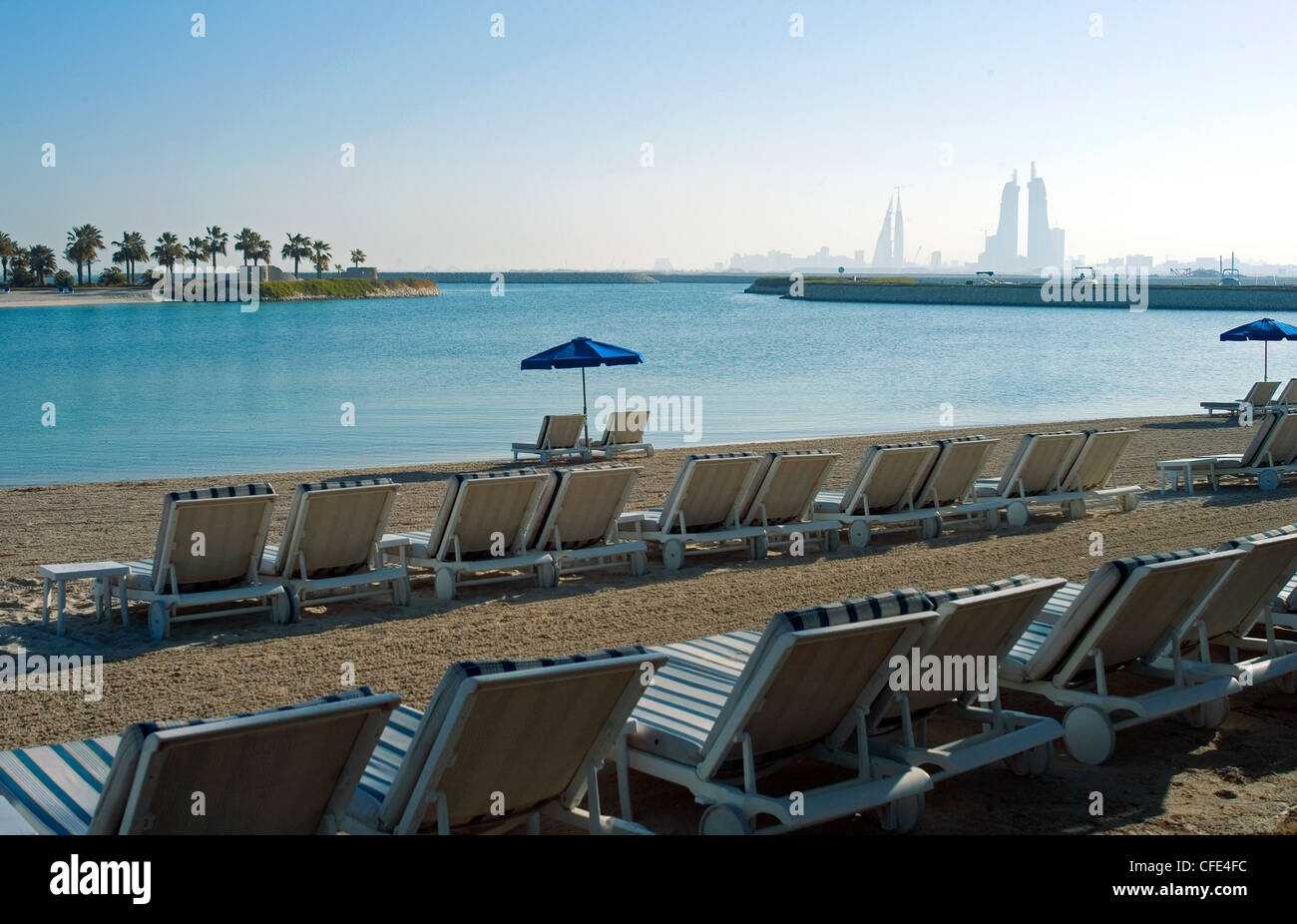 Bahrain Seef Ritz Bahrain, Manama city, Seef quarter, the Ritz Carlton Hotel Stock Photo ...