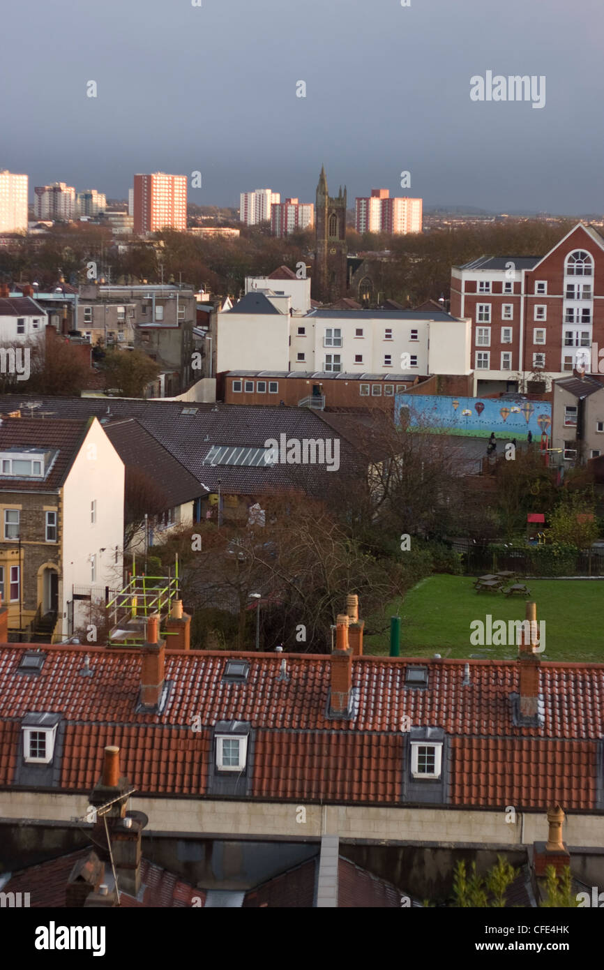 roof tops of Montpelier.Bristol Stock Photo Alamy