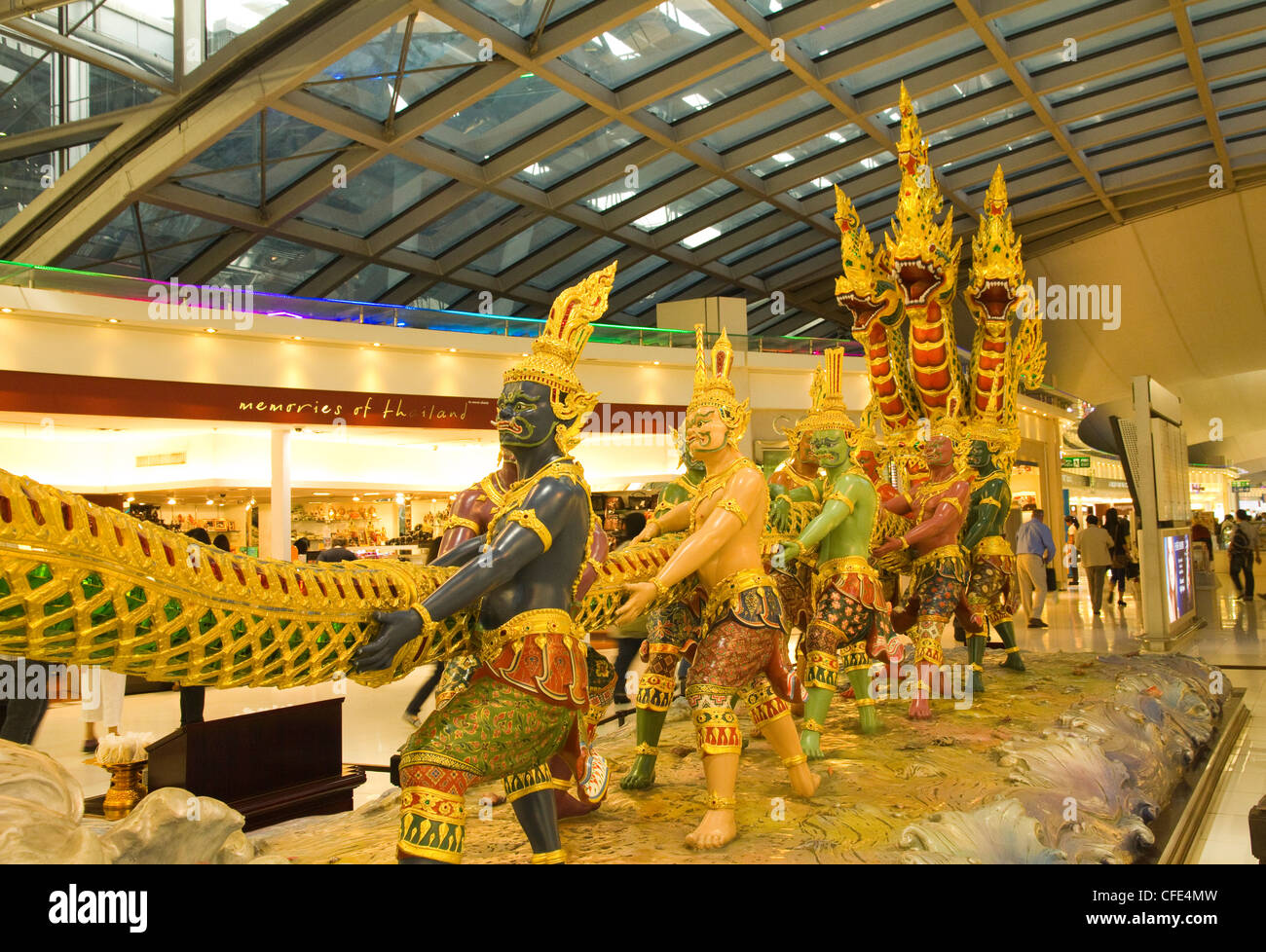 Bangkok Airport Suvarnabhumi Stock Photo