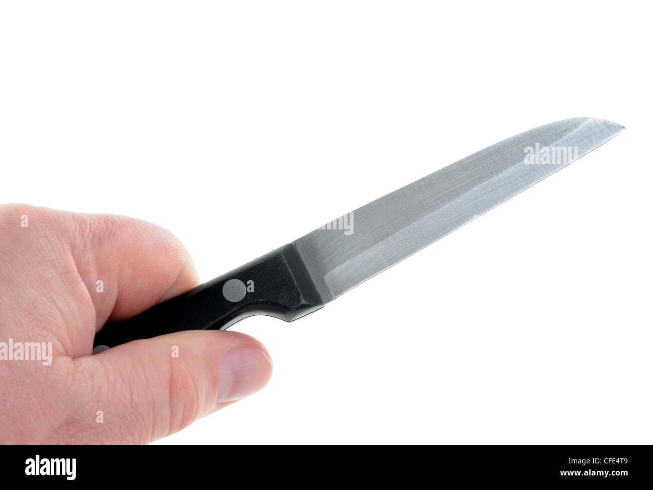 Knife as symbol for a criminal act Stock Photo