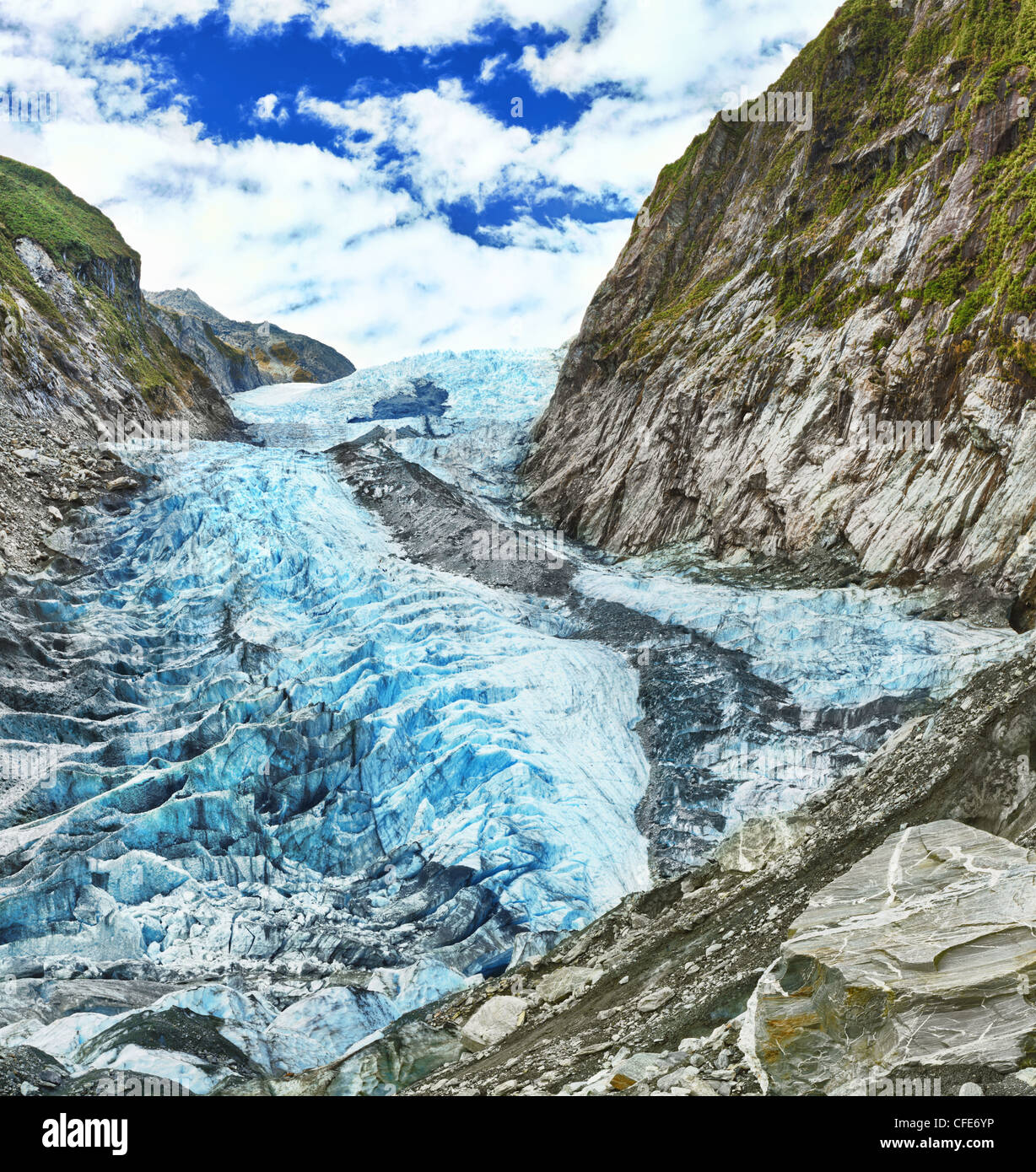 Franz Josef glacier in New Zealand Stock Photo Alamy